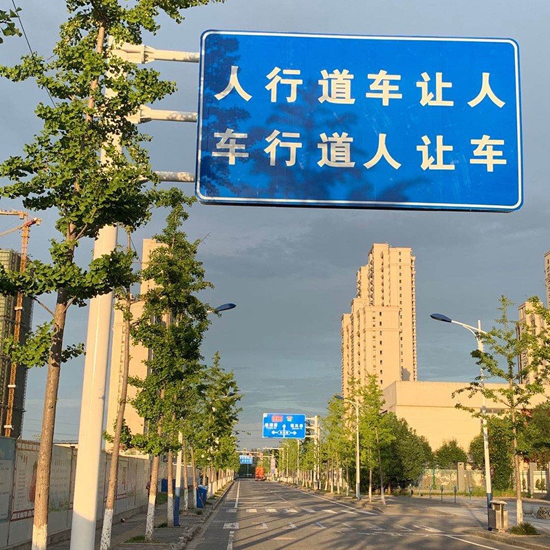 限速牌厂家定制L杆交通标志牌交通标识牌铝板反光标志牌定做