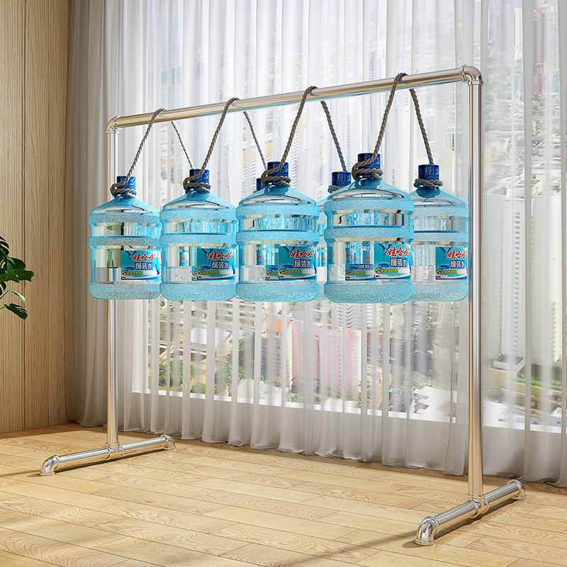 钢管晾衣架落地阳台卧室挂衣架不锈钢镀锌简易家用凉挂晒被晾衣杆