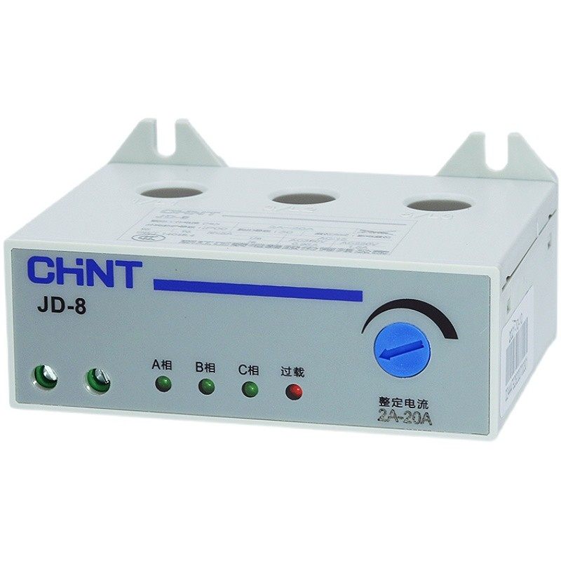 正泰JD-8三相380V马达电动机综合保护器过载断相缺相220V 2-20A