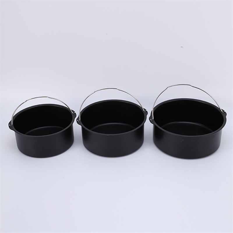 Air Fryer Baking Basket Mold Round Tray pizza Pan Roasting