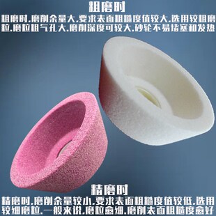 进刀碗型砂行片碗形磨口机碗口碗轮打磨片白色碗状抛光碗式白刚玉