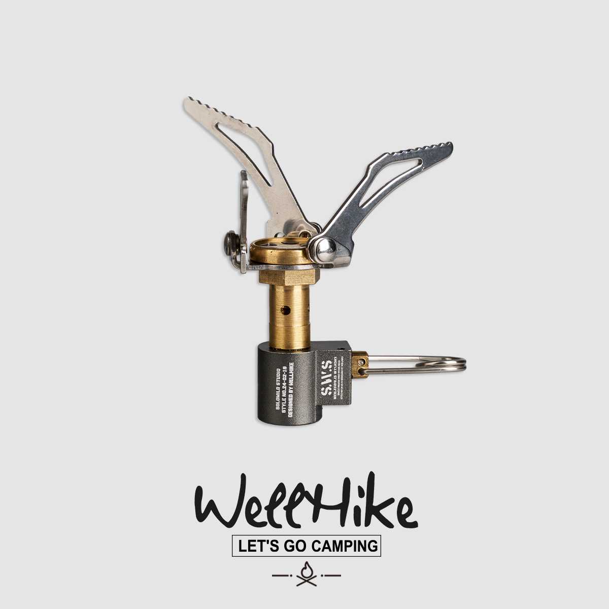 户外露营合金便携式炉具野外野炊炉头燃气炉SWS便携迷你炉头