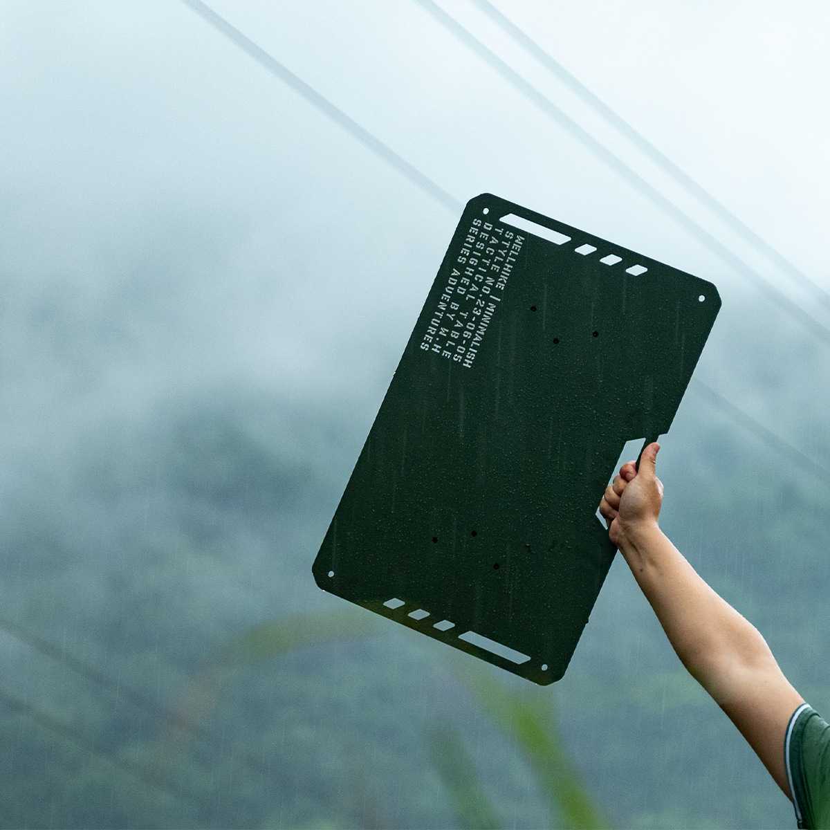 WELLHIKE户外SWS可升降战术桌 多功能便携带灯架露营野餐折叠桌子