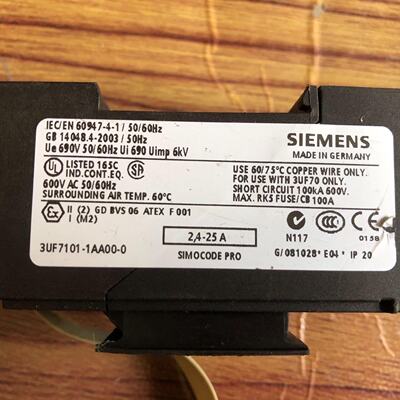 西门子3UF71001AA000电流检定模块一个议价