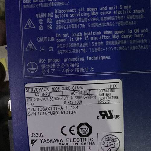 议价安川伺服马达SJME-04AMC41-OY，SJME-08AMA41 SJME-01AMC41包