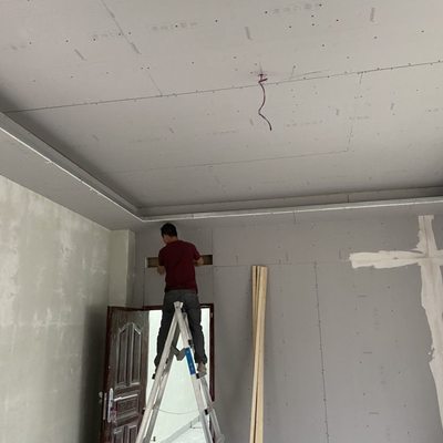 石膏板天深圳办公隔断花安装石膏板吊顶材料包楼石膏板隔墙隔断