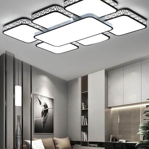 led吸顶灯2019新款客厅灯简约现代大气卧室灯长方形灯具灯饰吊灯