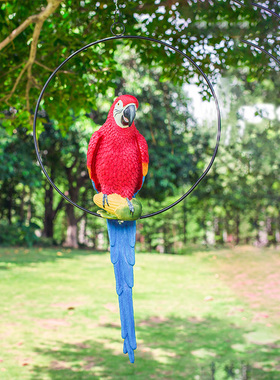 仿真小鸟动件户外玻院花园挂件 庭璃钢雕树脂摆物装饰