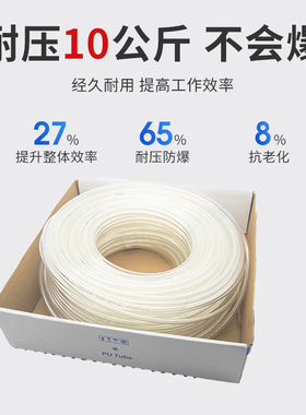 IRTAC气管PU气动软X管PU4X2.5A6气4 8X5 10X6.5 12X8 8mm