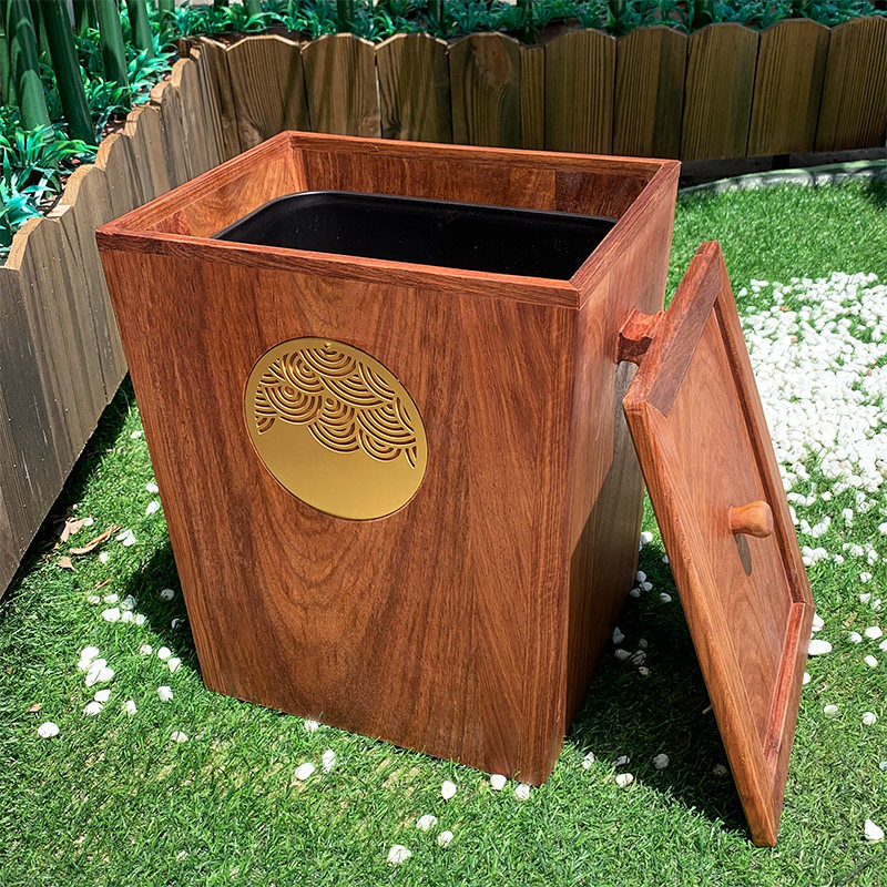 红木垃圾桶刺猬紫檀分类垃圾桶客厅家具缅甸木家用垃圾桶带盖,住宅家具,红木配件/配饰,淘宝优惠券,粉丝福利购,淘宝优惠卷