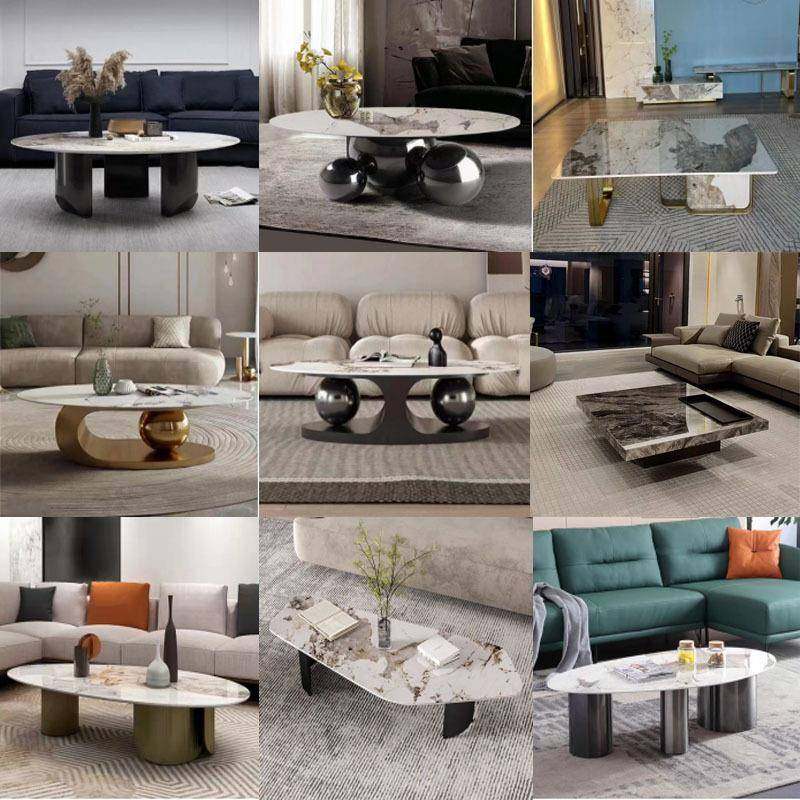 轻奢现代茶几客厅家用岩板圆形茶几小户型字母高低不锈钢茶几组合,金属材料及制品,金属加工件/五金加工件,淘宝优惠券,粉丝福利购,淘宝优惠卷