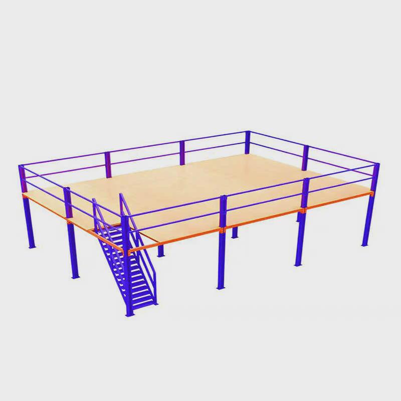 阁楼式平台货架重型工字钢结构隔层搭建仓库房二层可拆卸组装夹层