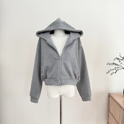 309-399短款圆领卫衣女2025新款春秋薄款今年流行爆款外套上衣