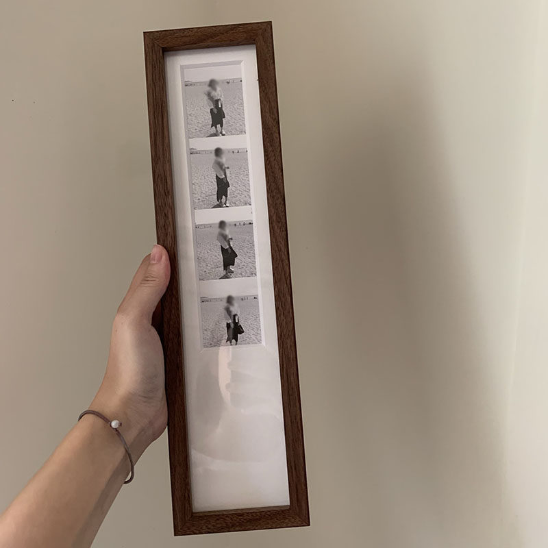 网红古董复古黑白大头贴婚纱照相框黑胡桃榫卯实木画框框,家居饰品,相框/画框,淘宝优惠券,粉丝福利购,淘宝优惠卷