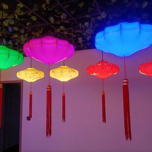 手绘宫灯传统飞碟酒饭店中国风仿古典红中式灯笼景区装饰户外发光