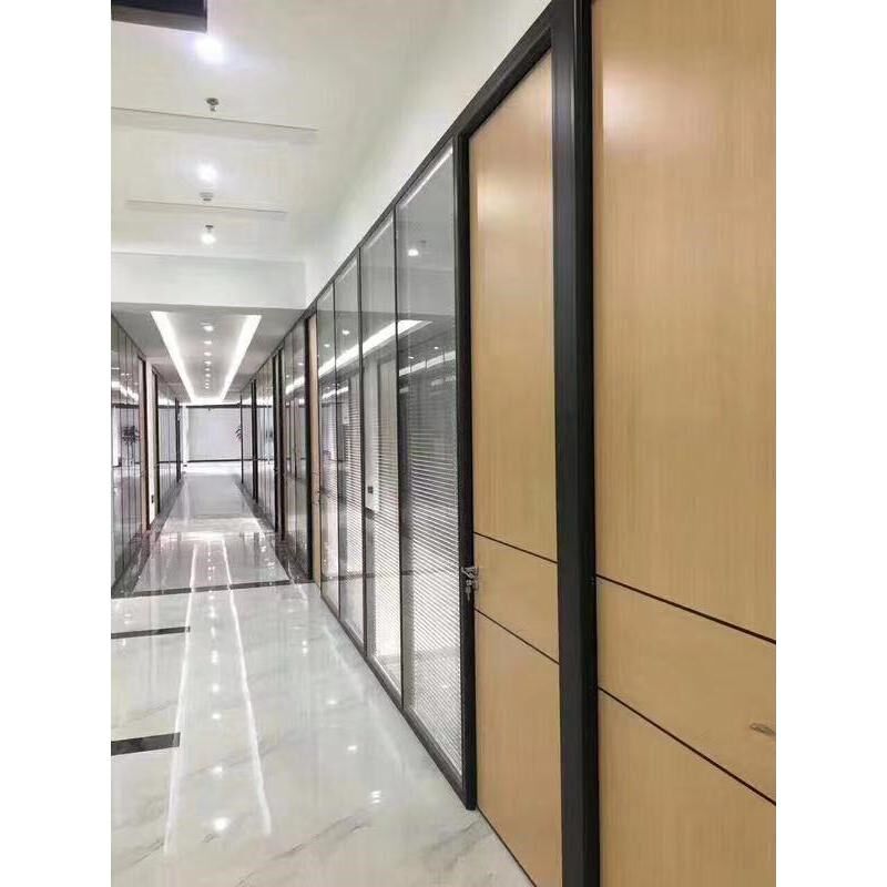 广州办公室高隔断墙双玻百叶玻璃隔断墙隔断隔间铝合金钢化玻璃高