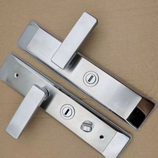 通用型防盗门把手加厚拉手不锈钢门面板防撬大门锁拉手防撞矮把手