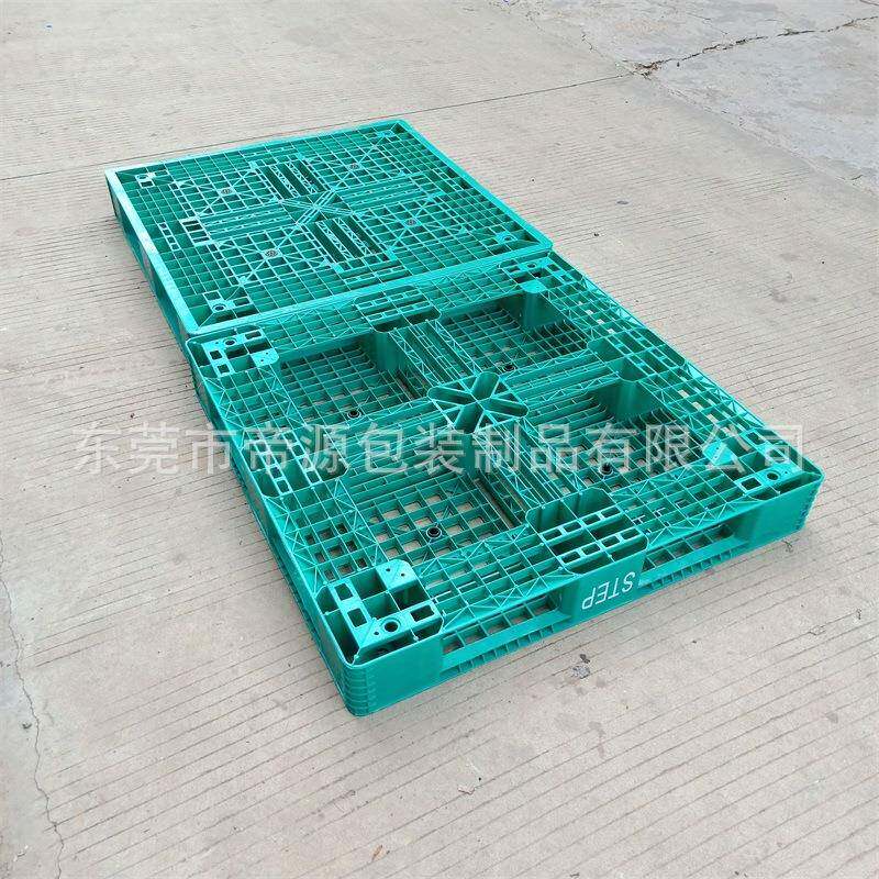 厦门福州绿色川字形卡板1210塑料绿色田字栈板仓库出口防潮板现货