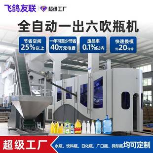 每小时9000-10000瓶一出六矿泉水瓶饮料瓶吹瓶机PET全自动吹瓶机