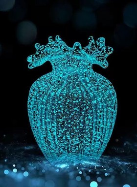 【浪花/夜光/波光/悠蓝/杨桃】中古风手工花瓶家居