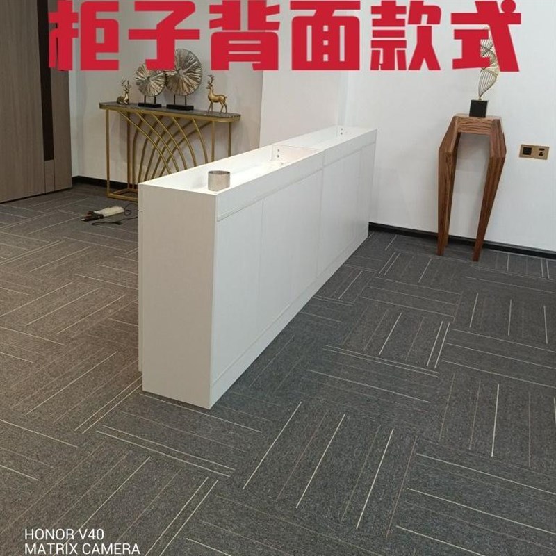 办公室简约现代花槽矮柜工厂隔断柜双面木质花草柜文件资料柜组合