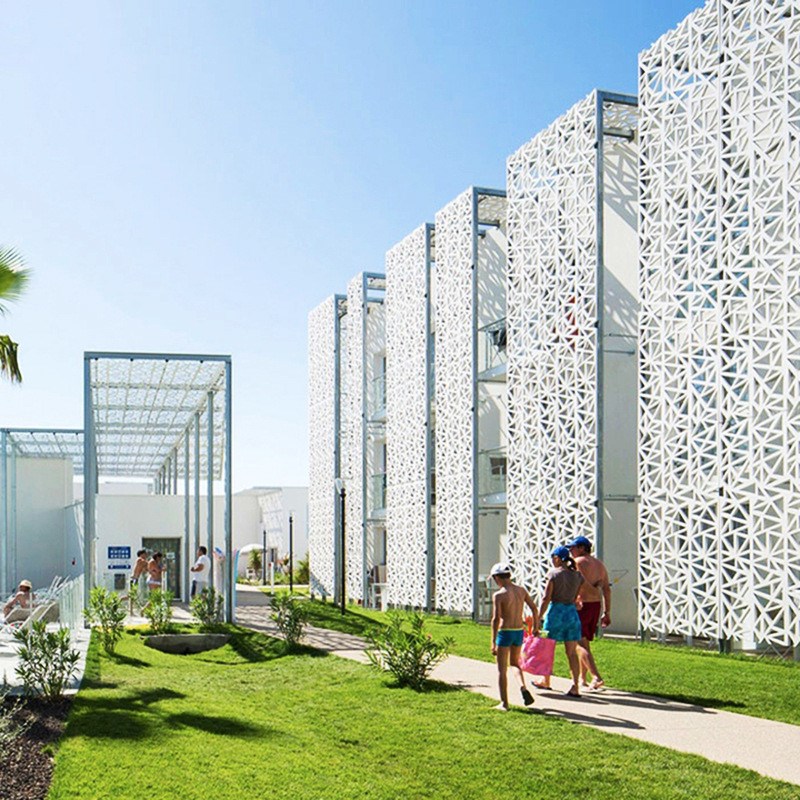 镂空雕花铝单板门头装修工程铝板外墙装饰造型金属材料板建材厂家