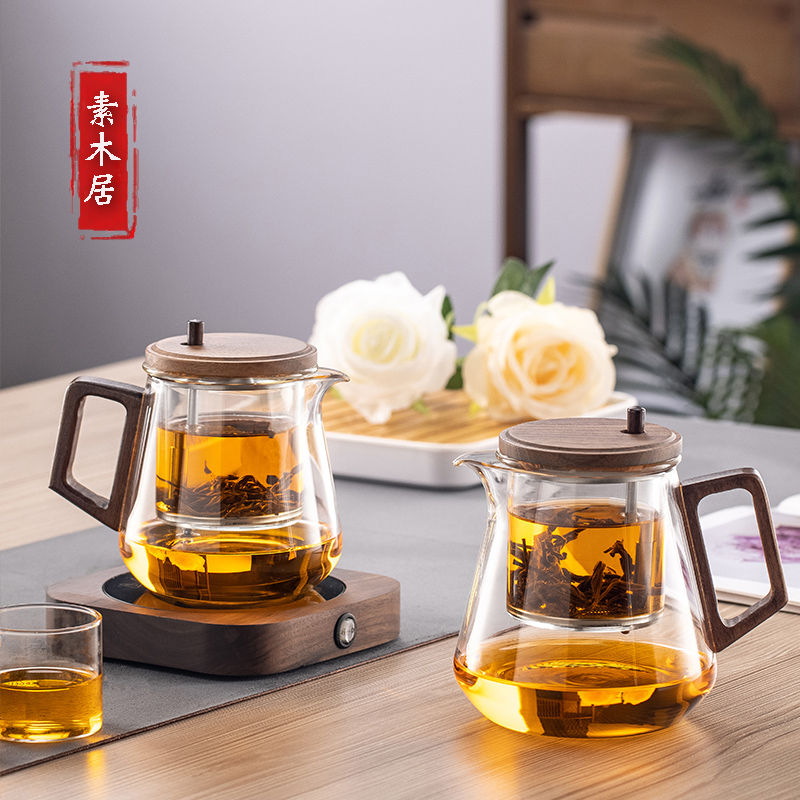 耐高温玻璃飘逸杯泡茶壶过滤玻璃内胆茶水分离杯茶具冲茶器