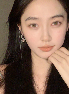 两种戴法~甜美粉色爱心耳环耳夹女 小众设计感高级感气质百搭耳钉