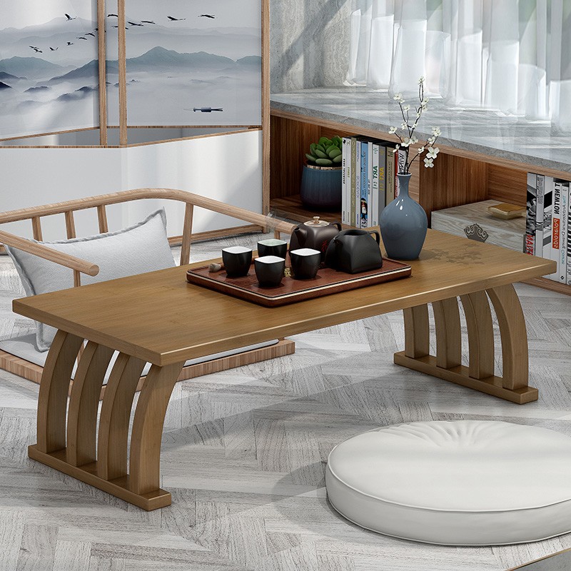 飘窗小茶几小户型榻榻米茶桌实木茶台客厅小桌子卧室坐地矮桌家用