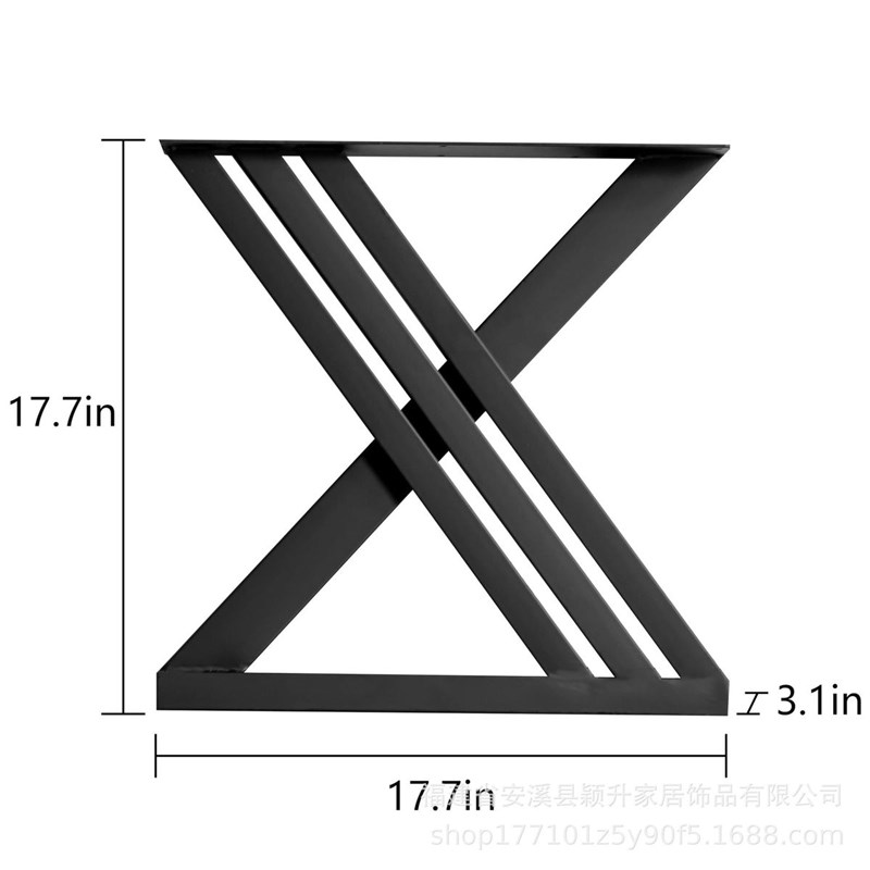 跨境金属桌腿桌子腿支架铁艺桌脚书桌支架办公桌腿长凳创意桌腿