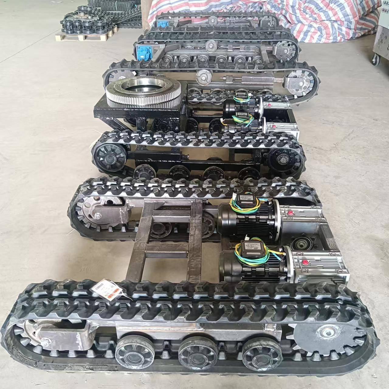 低电压履带底盘改装科研勘探机器人运输车遥控橡胶履带底盘