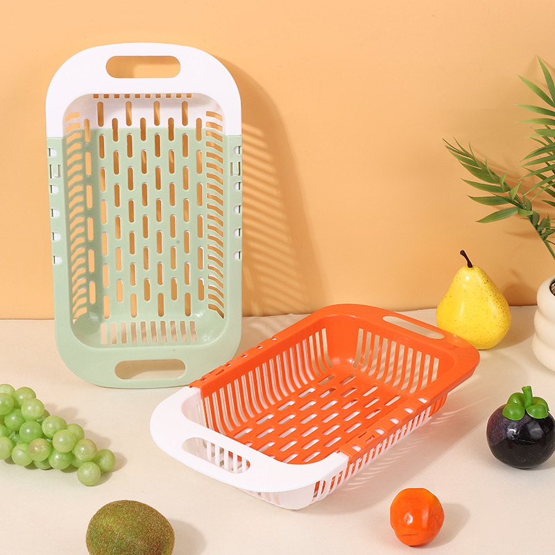 可伸缩沥水篮洗菜盆双层厨房家用