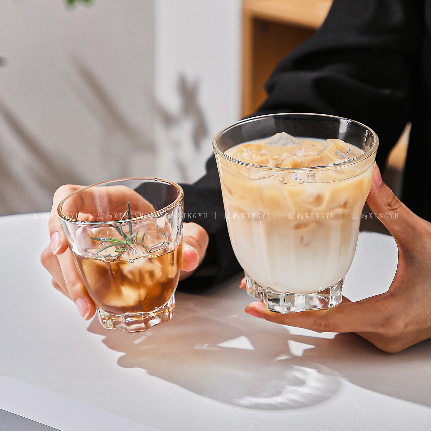 简约ins风高颜值阿尔卡蒂玻璃杯