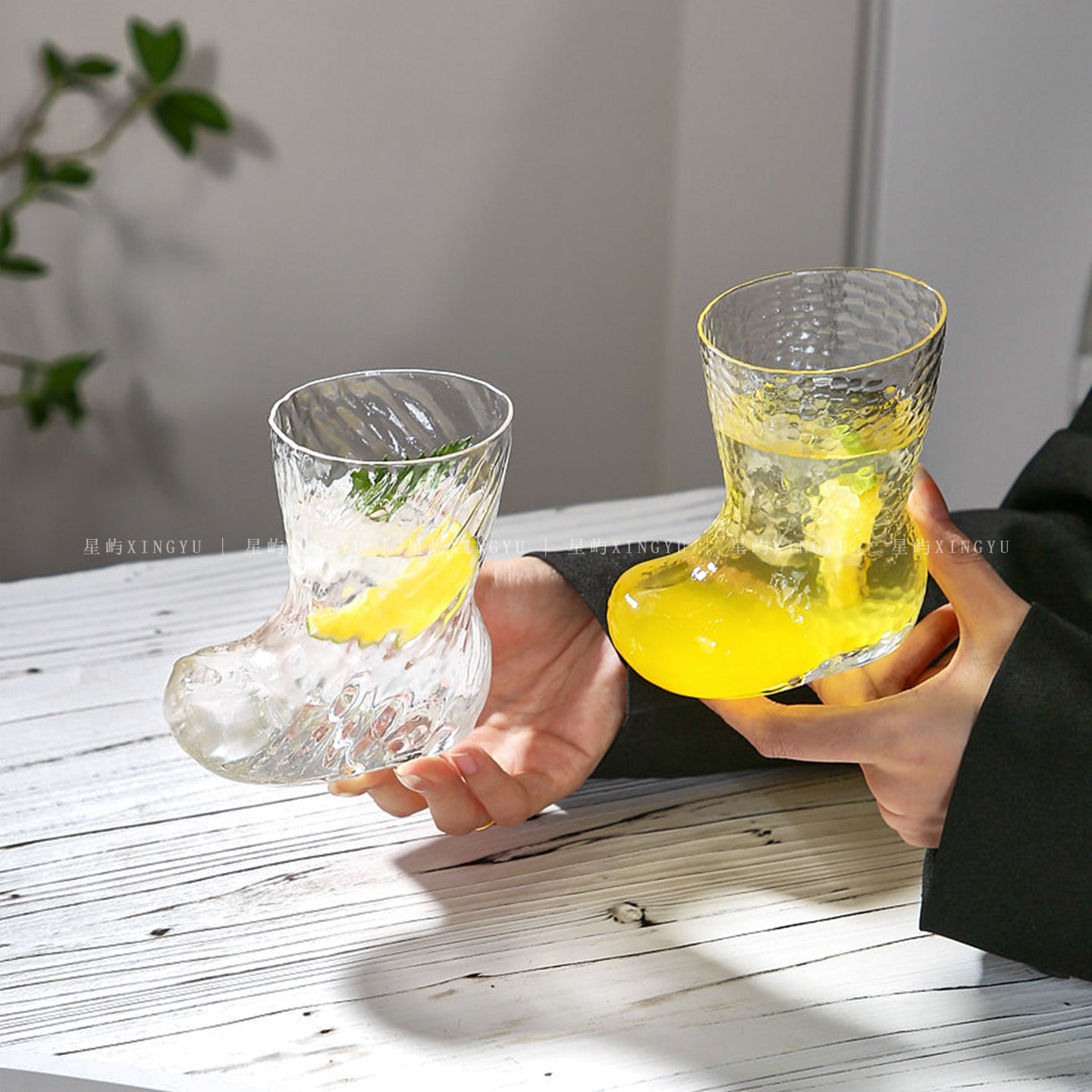 靴子创意玻璃杯ins风高颜值可爱水杯家用高级感果汁大牛奶杯搞怪,餐饮具,玻璃杯,淘宝优惠券,粉丝福利购,淘宝优惠卷