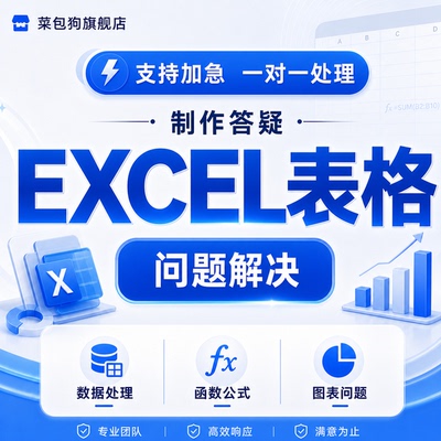 excel表格答疑问题解决制作wps咨询指导帮做数据处理公式教学代做
