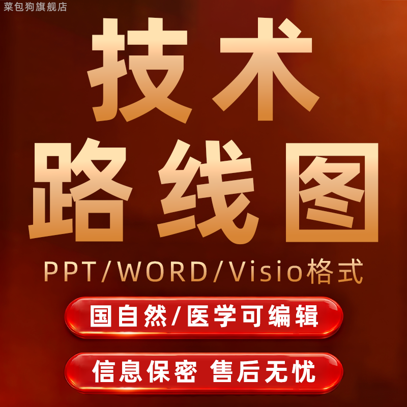 技术路线图visio画图制作医学科研制作美化生物可编辑PPT/WORD版