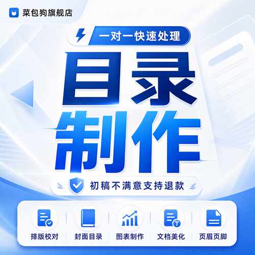 文档目录制作格式修改pdf模板wps书册本word代做书籍期刊产品ppt