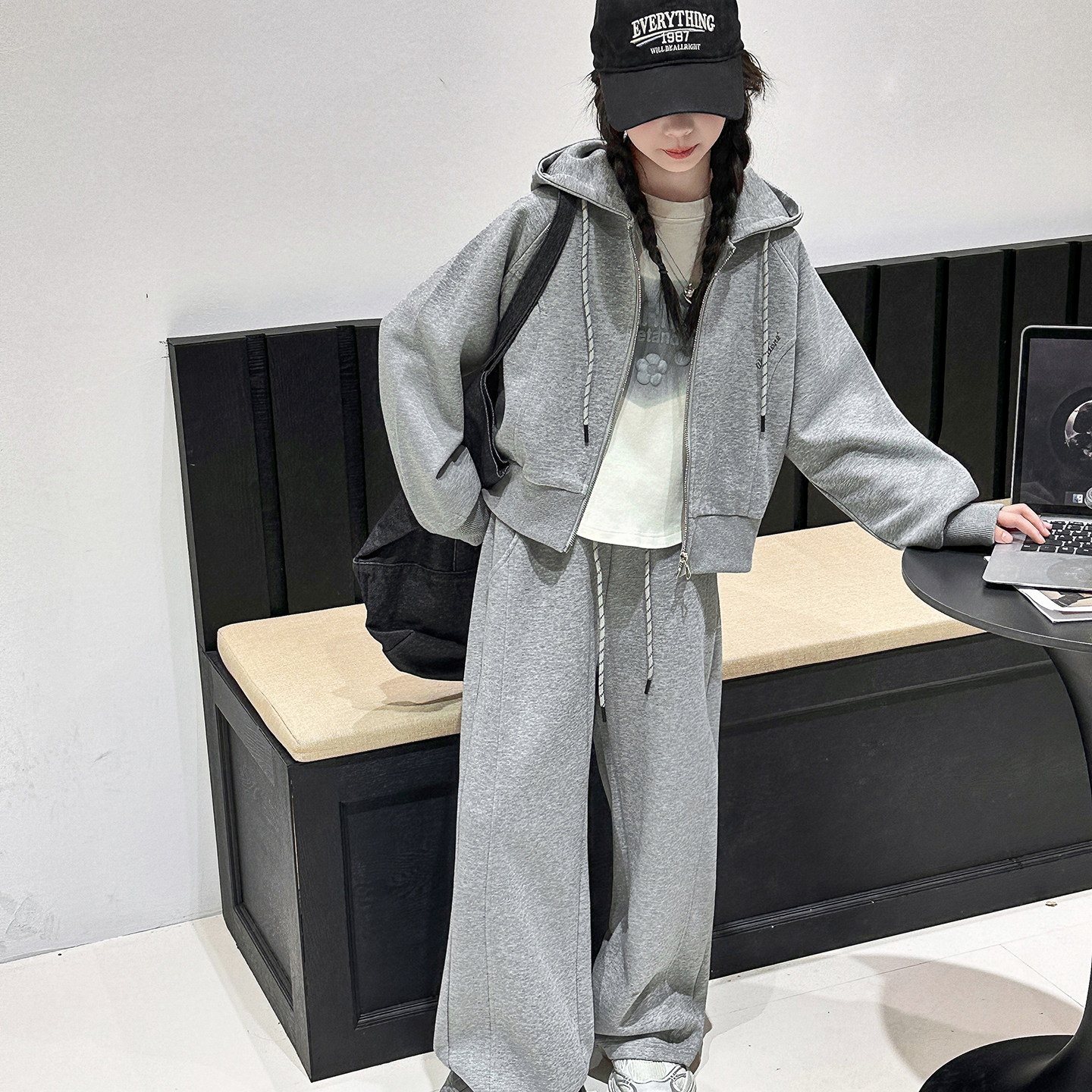 女童春秋款套装休闲运动两件套
