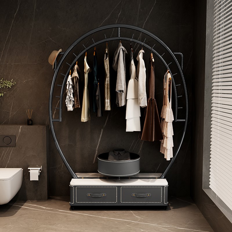 2025新款高级感移动衣帽架卧室落地挂衣架设计师储物收纳置物架子