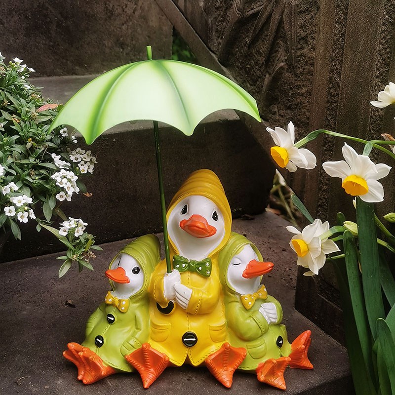 户外花园装饰鸭子摆件庭院民宿阳台休闲区氛围感布置网红造景动物