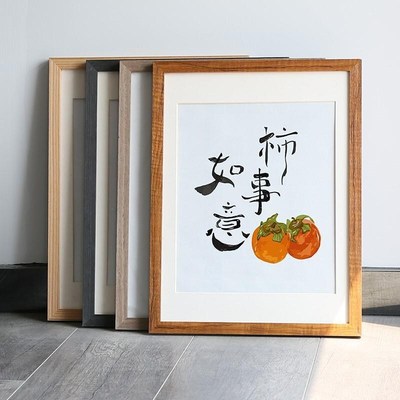 Creative solid wood picture frame pho A4 A3 8K 4K 24incs