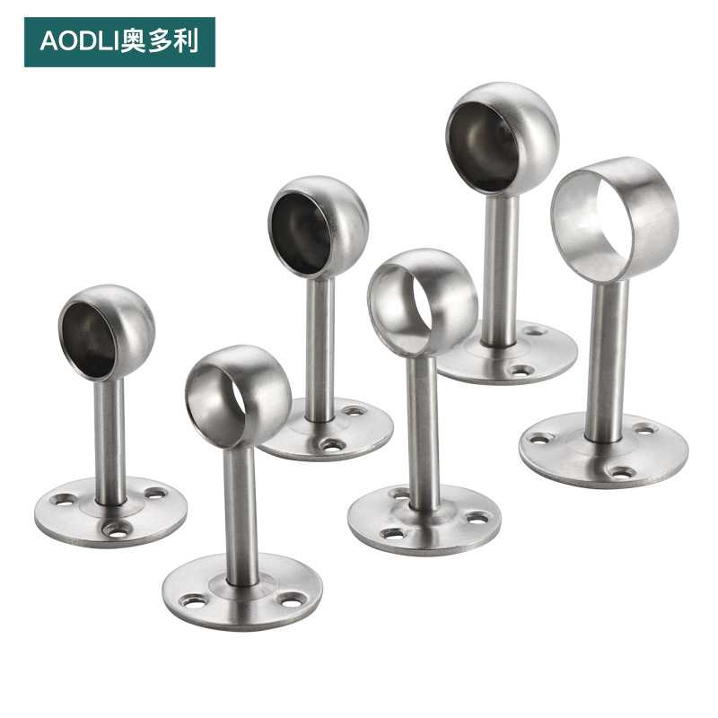 阿玛达不锈钢加厚毛巾座法兰座家具五金制品高圆头座衣通座五金