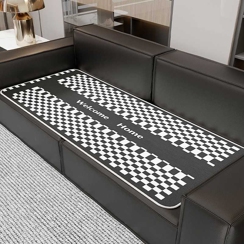 夏季沙发垫子冰丝夏天凉席凉垫防滑坐垫盖布2023新款四季通用套罩