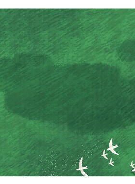 【捡漏合集】插画师Subin复刻艺术版画治愈绿色春天风景装饰画芯