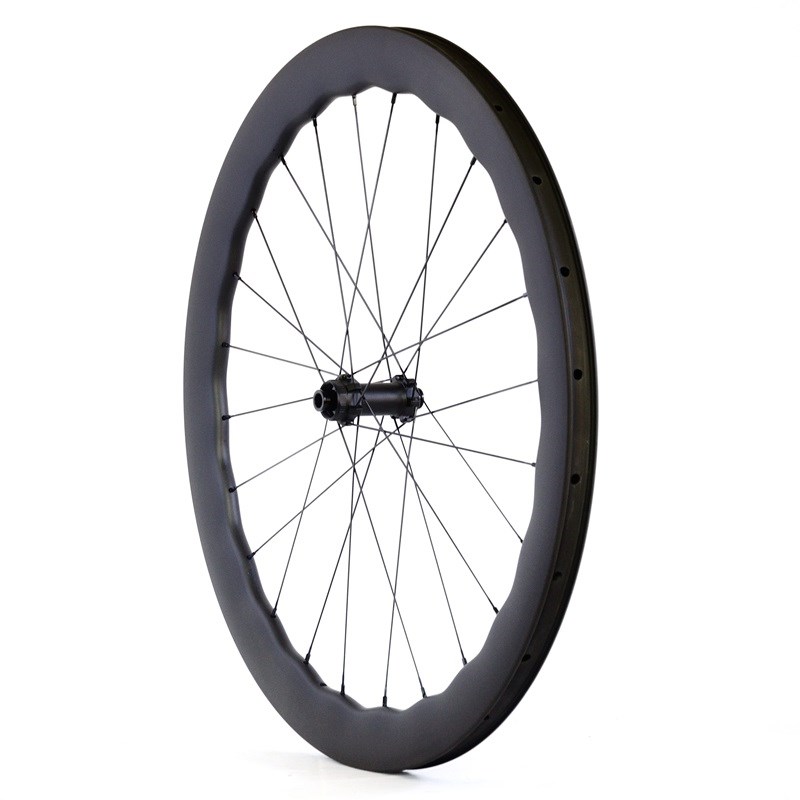 超轻700C自行车波浪圈6560555045504540碳纤维轮组中锁碟刹