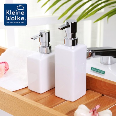 ene Woe白色陶瓷酒店瓶子空瓶按压