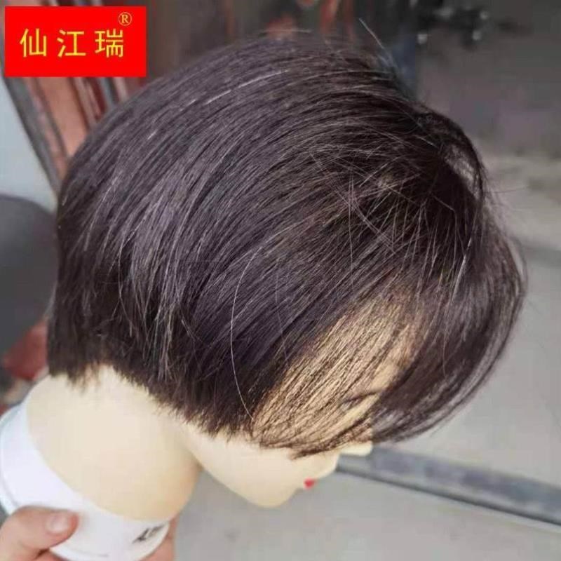 发假人头头模特可烫全真男士短发头模美发练习修剪头模染真发模型
