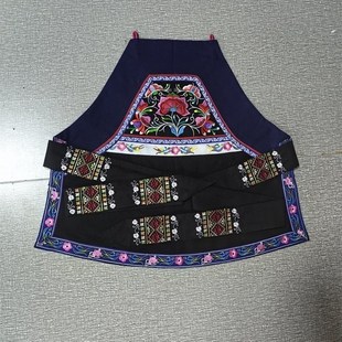 贵州布依族绣花围腰少数民族杜兜少数民族围裙围腰带新款年轻