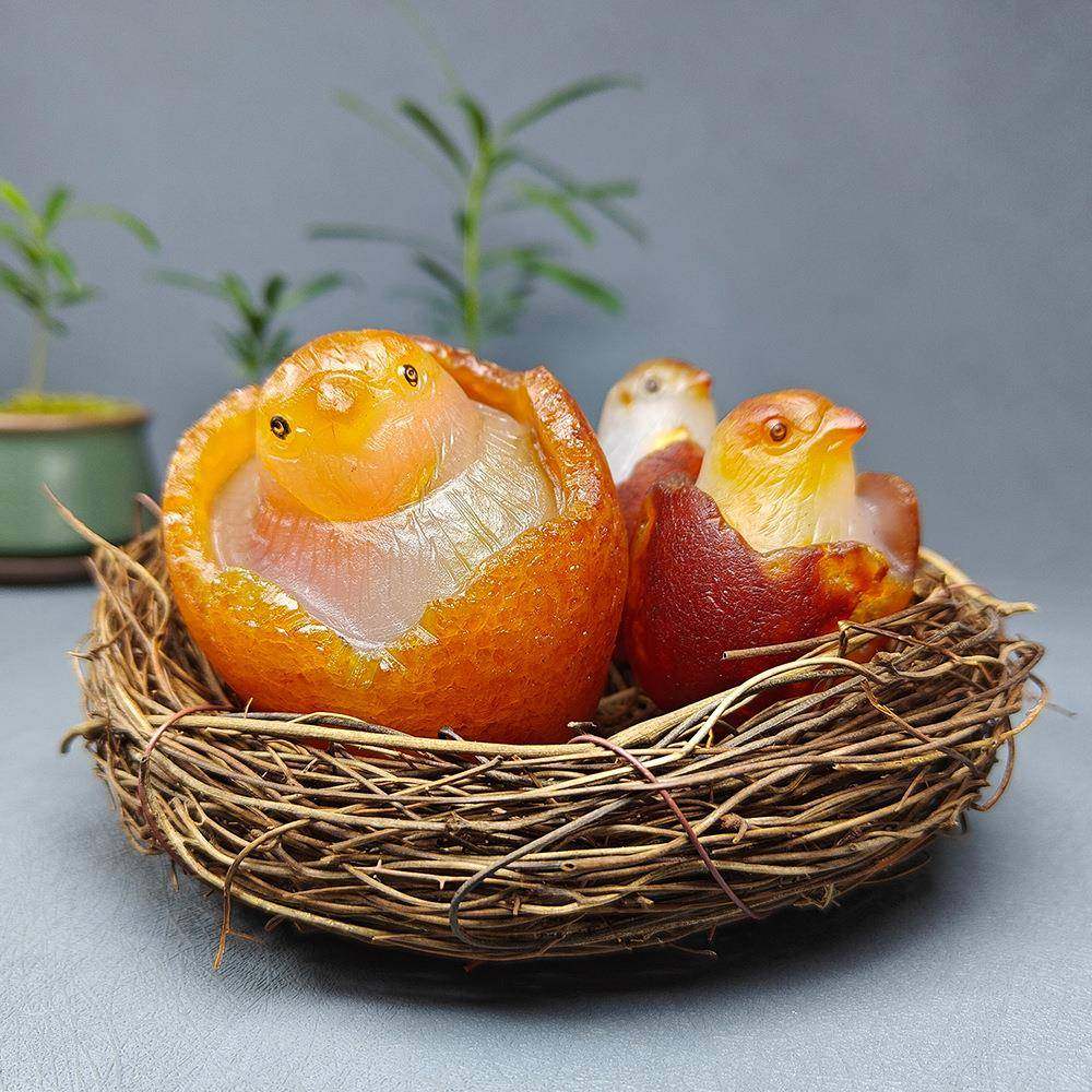 红玛瑙雕刻小鸟摆件仿自然生态鸟窝装饰收藏工艺品天然石鸟巢手工,鲜花速递/花卉仿真/绿植园艺,割草机/草坪机,淘宝优惠券,粉丝福利购,淘宝优惠卷