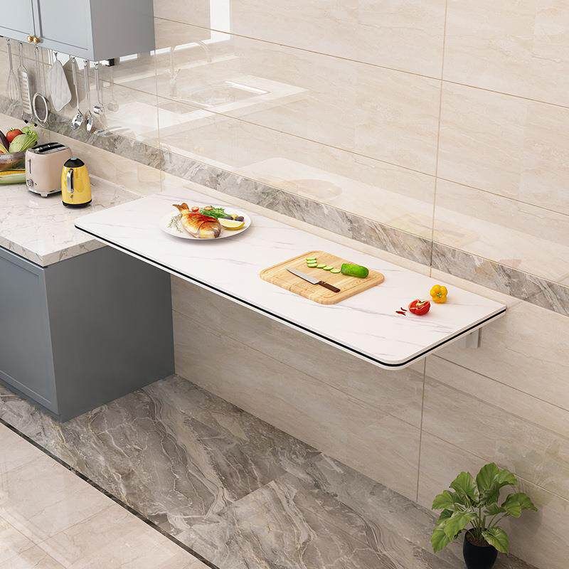 壁挂折叠桌连壁餐桌挂墙可折叠电脑桌墙上书桌靠墙桌厨房折叠台面